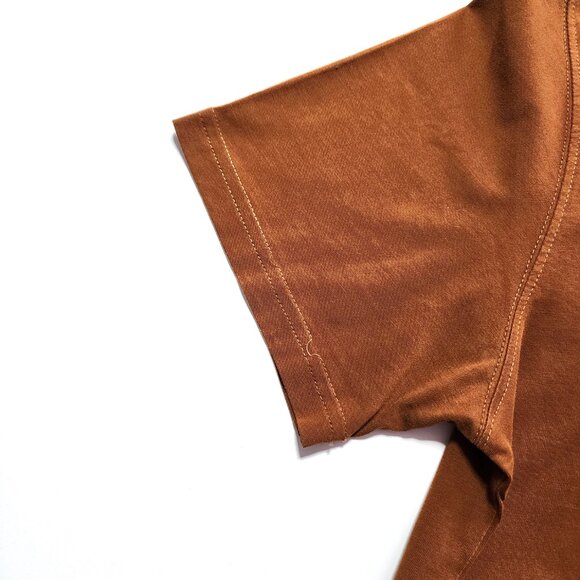 Simons Le31 caramel brown Henley t-shirt - Picture 5 of 10